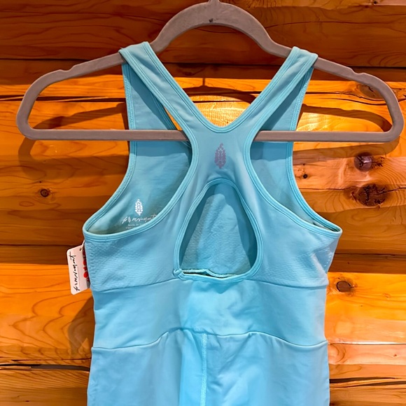 Free People NWT Every Single Time Runsie Size M/L in Cascade-Blue Turquoise😍🤩 - Picture 10 of 10